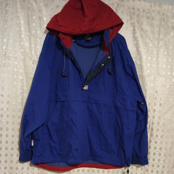 Chaps Ralph Lauren Other - Vintage Chaps Ralph Lauren Anorak Mens L blue  1/2 Zip Windbreaker Pullover Y2K